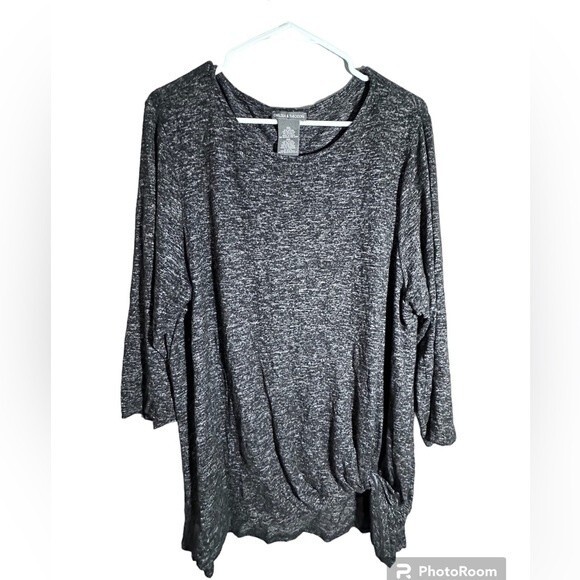 Chelsea & Theodore Pullover Sweater Dark Gray. Size XXL - Picture 6 of 6